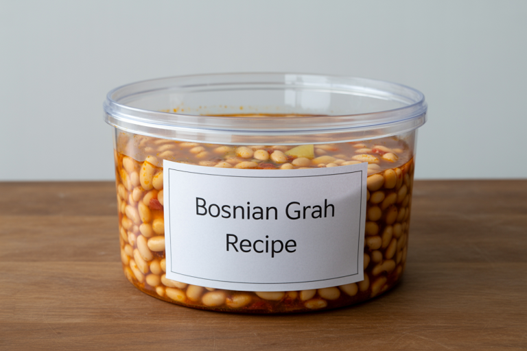 Bosnian Grah Recipe Storage Tips