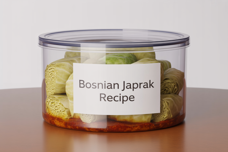 Bosnian Japrak Recipe Storage Tips