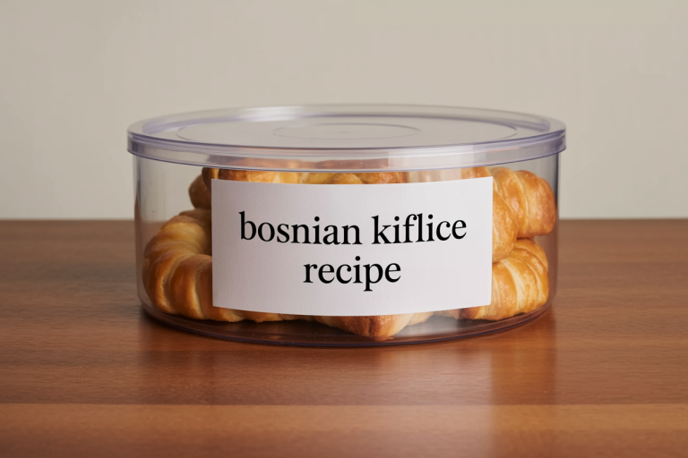 Bosnian Kiflice Recipe Storage TIps