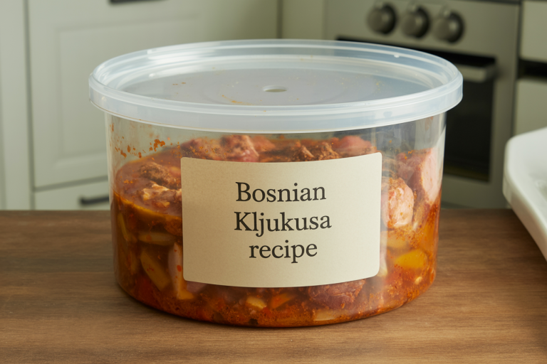 Bosnian Kljukusa Recipe Storage TIps