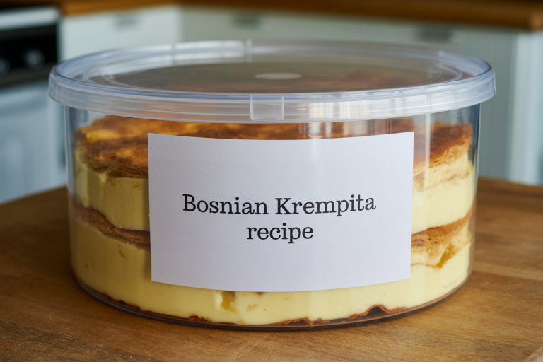 Bosnian Krempita Recipe Storage TIps