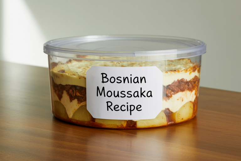 Bosnian Moussaka Recipe Storage TIps