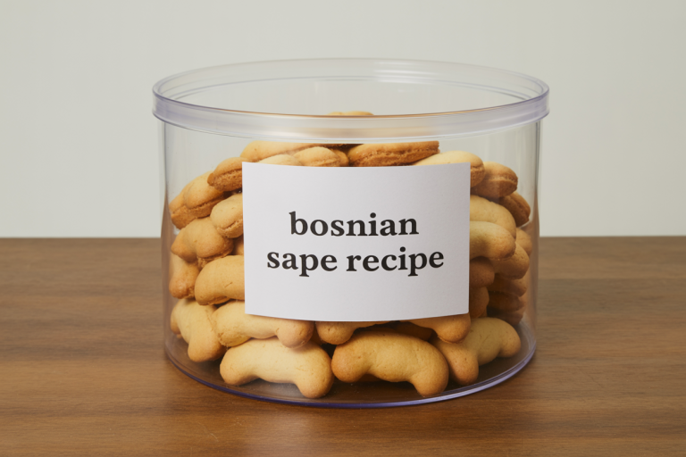 Bosnian Sape Recipe Storage Tips