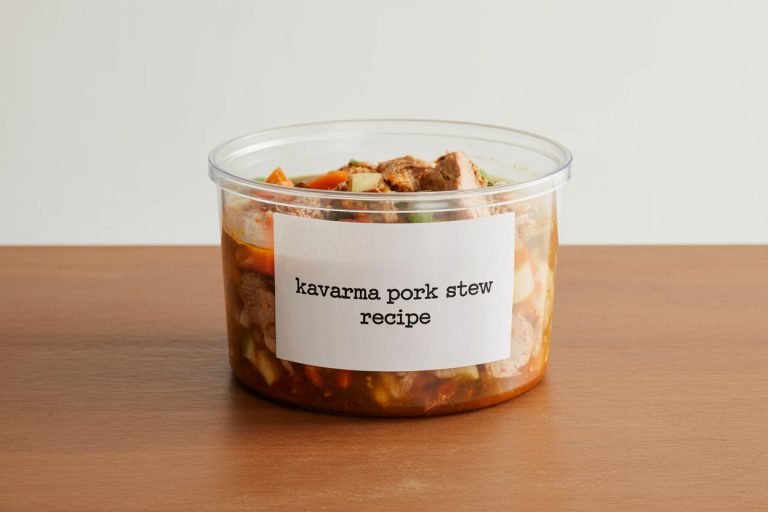 Bulgarian Kavarma Pork Stew Recipe Storage TIps