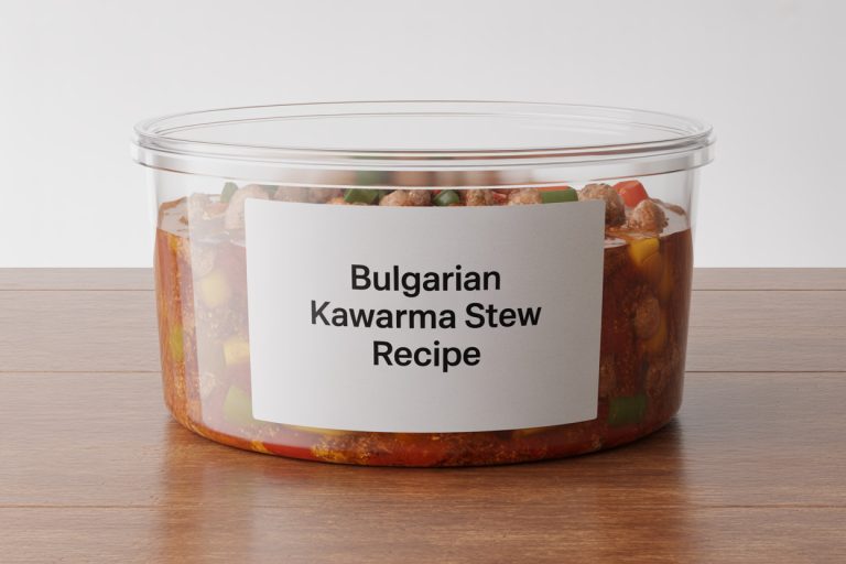 Bulgarian Kawarma Stew Recipe Storage Tips