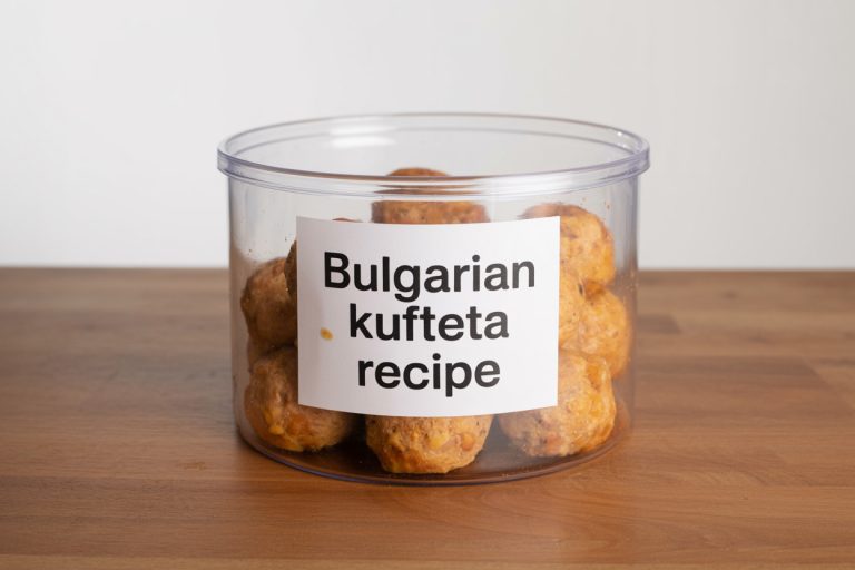 Bulgarian Kufteta Recipe Storage TIps