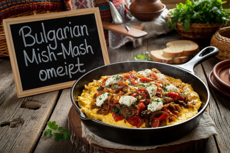 Bulgarian Mish-Mash Omelet Recipe
