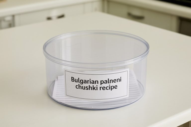 Bulgarian Palneni Chushki Recipe Storage Tips