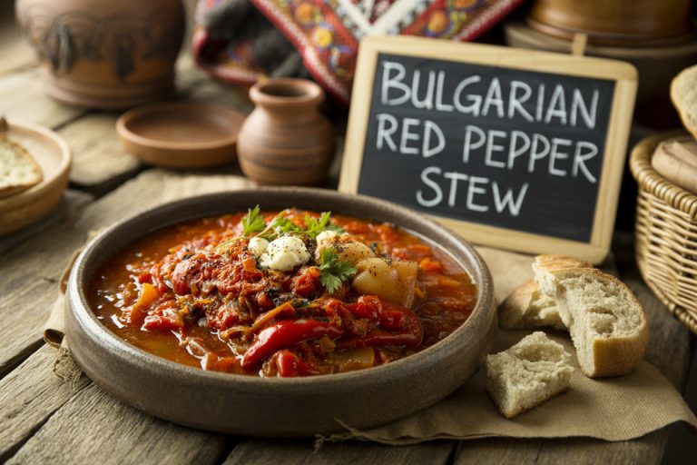 Bulgarian Red Pepper Stew Recipe