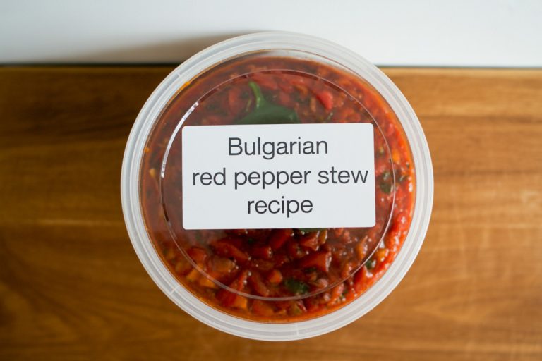 Bulgarian Red Pepper Stew Recipe Storage Tips