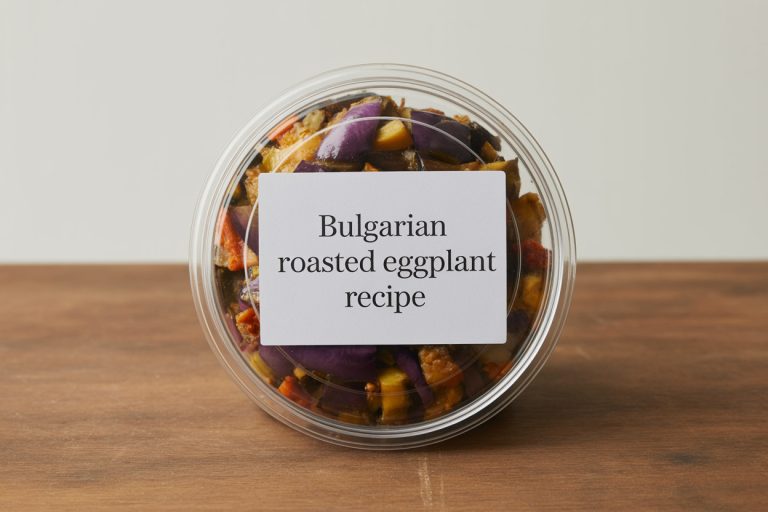 Bulgarian Roasted Eggplant Recipe Storage Tips