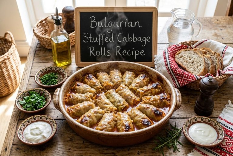 Bulgarian Stuffed Cabbage Rolls Recipe