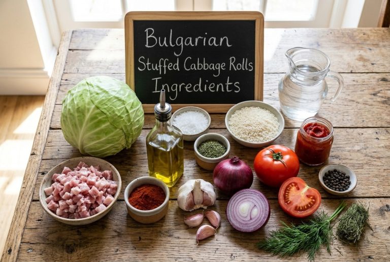 Bulgarian Stuffed Cabbage Rolls Recipe Ingredients