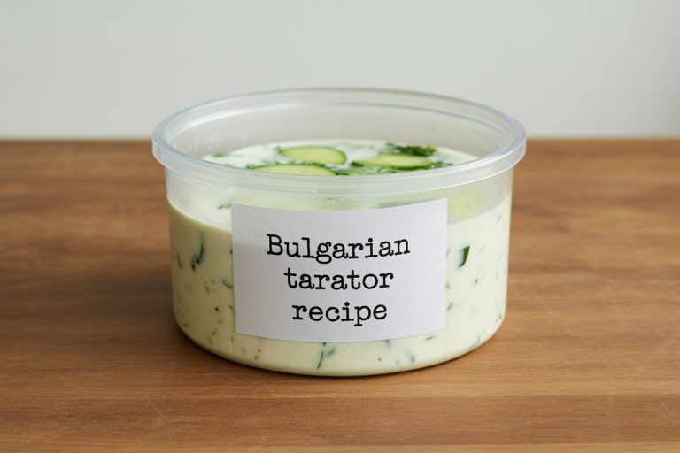Bulgarian Tarator Recipe Storage Tips