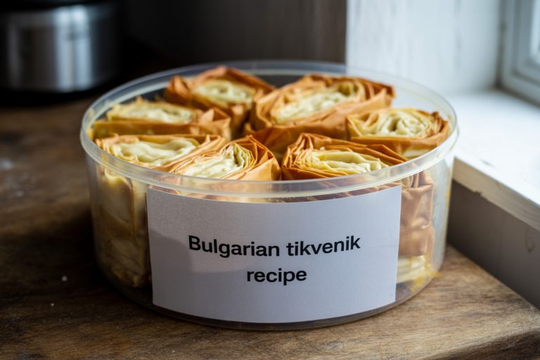 Bulgarian Tikvenik Recipe Storage Tips