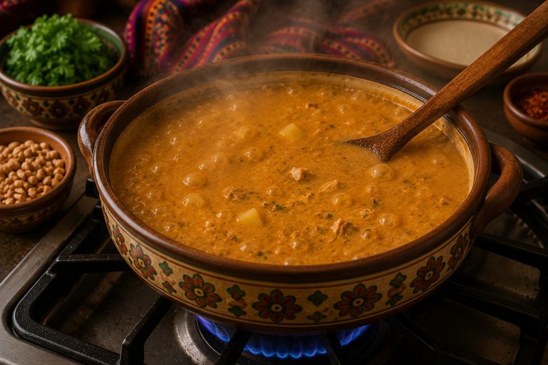 Bolivian Sopa De Mani Recipe On the Stove