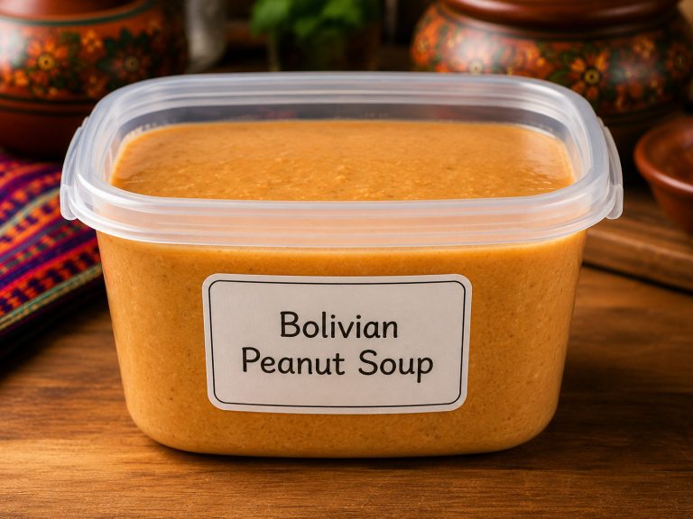 Bolivian Peanut Soup Recipe Storage