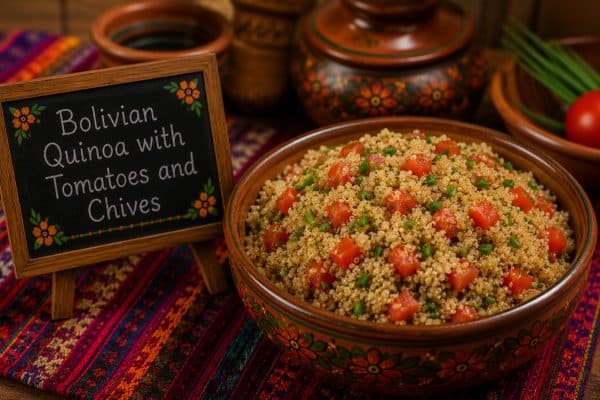 Bolivian Quinoa with Tomatoes and Chives Recipe