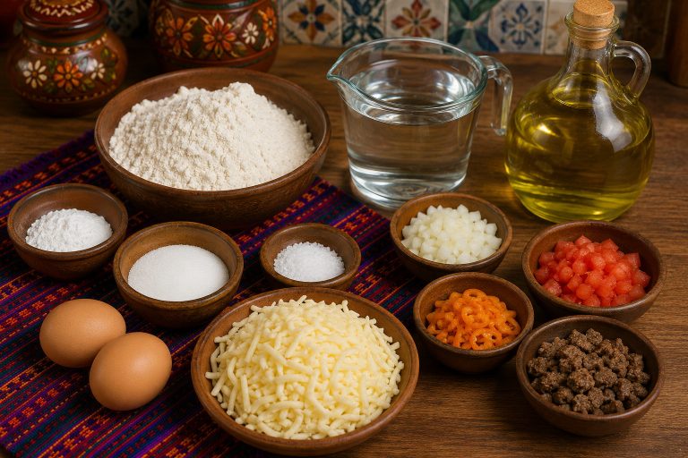 Fried Dough With Savory Filling Recipe Ingredients