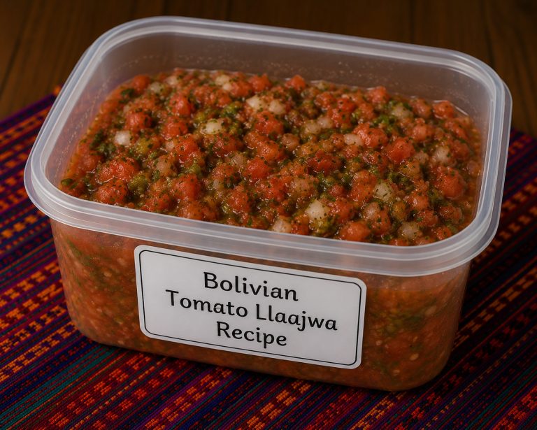 Bolivian Llaajwa Recipe Storage