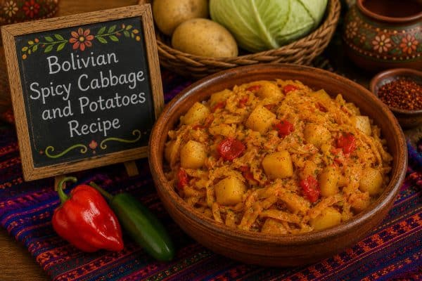 Bolivian Spicy Cabbage Potatoes Recipe