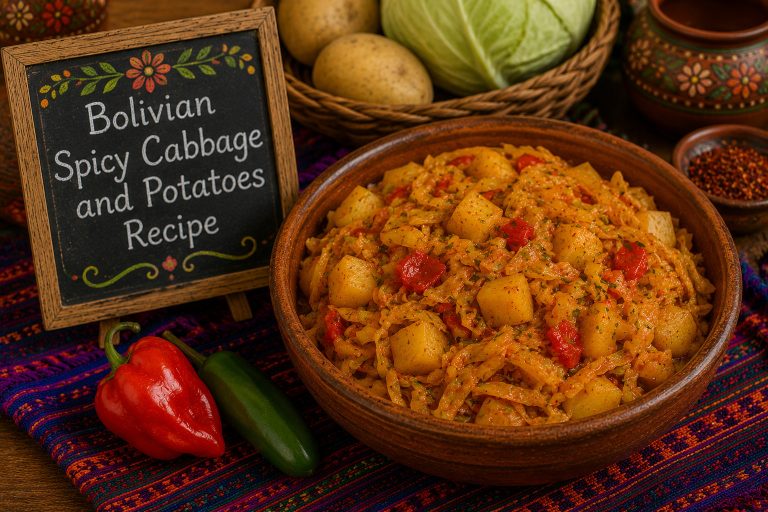 Bolivian Spicy Cabbage Potatoes Recipe