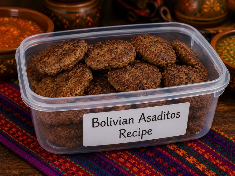 Bolivian Asaditos Recipe Storage