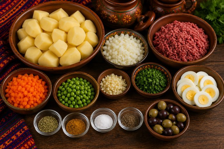 Bolivian Stuffed Potatoes Recipe Ingredients