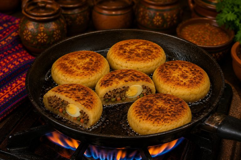 Bolivian Stuffed Potatoes Recipe On the Stove