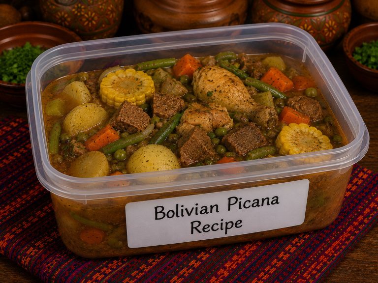 Bolivian Picana Recipe Storage