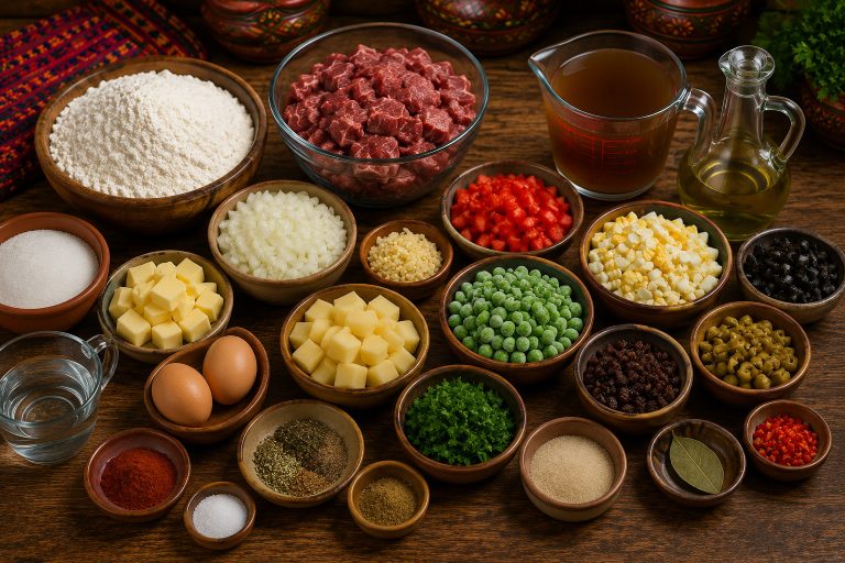 Bolivian Meat Salteñas Recipe Ingredients