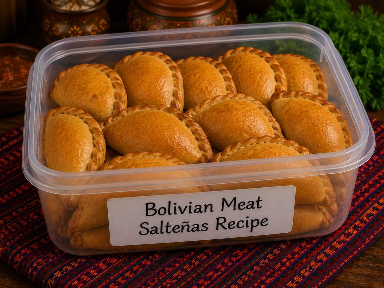 Bolivian Meat Salteñas Recipe Storage