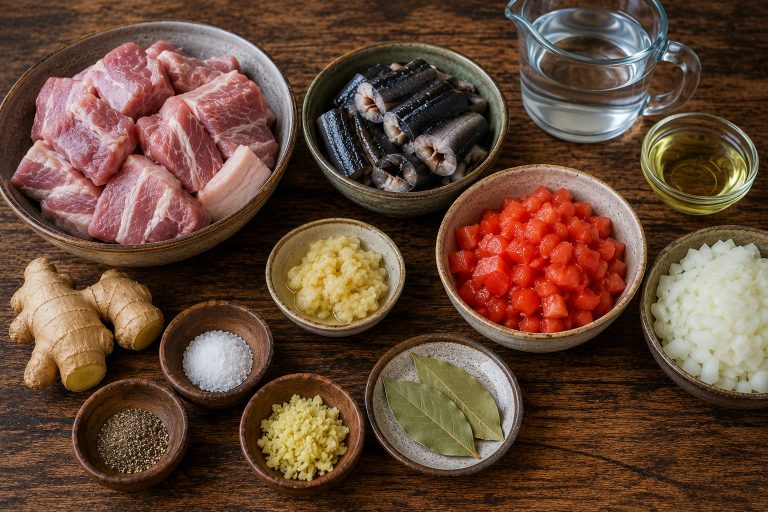 Henakisoa Sy Amalona Recipe Ingredients
