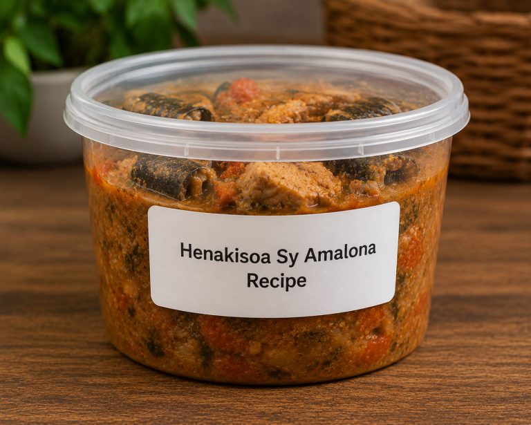 Henakisoa Sy Amalona Recipe Storage Tips