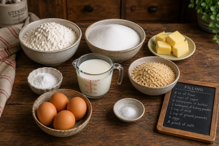 Angolan Bolo de Ginguba Sponge Cake Recipe Ingredients