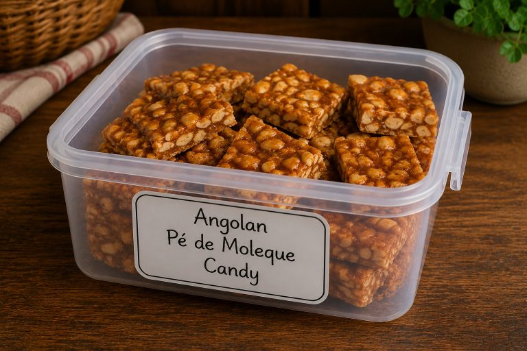 Angolan Pé de Moleque Candy Recipe Storage