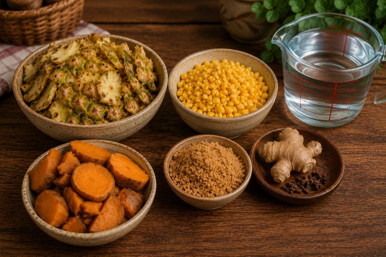 Angolan Pineapple Kissangua Recipe Ingredients