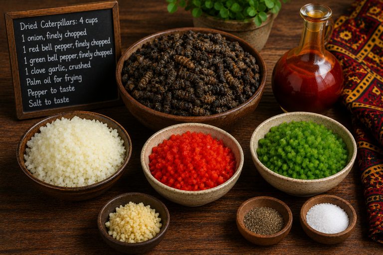 Angolan Catatos Angolan Caterpillar Recipe Ingredients