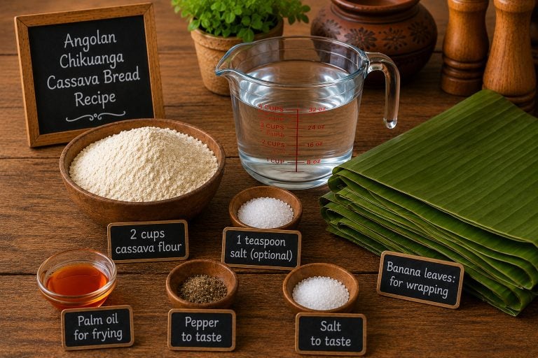 Angolan Chikuanga Cassava Bread Recipe Ingredients