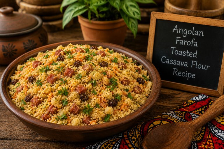 Angolan Farofa Toasted Cassava Flour Recipe