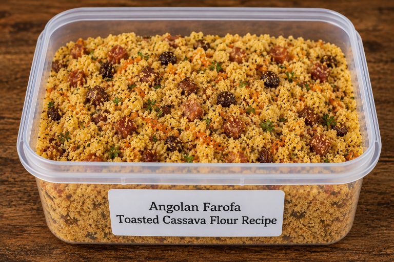 Angolan Farofa Toasted Cassava Flour Recipe Storage