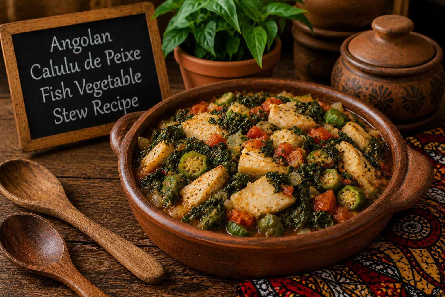 Angolan Calulu de Peixe Fish Vegetable Stew Recipe