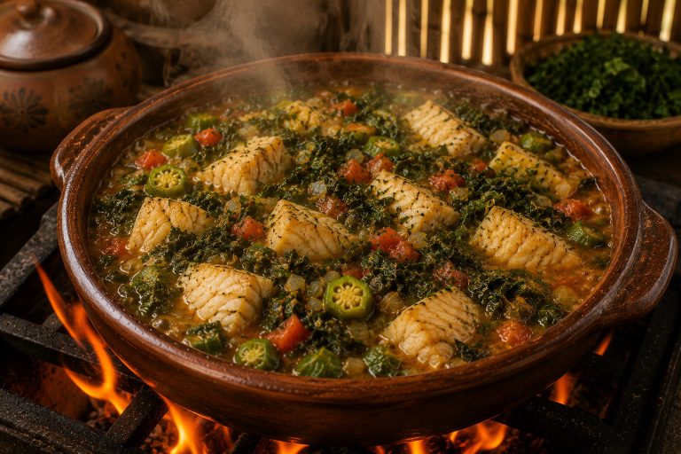 Angolan Calulu de Peixe Fish Vegetable Stew Recipe Cooking Tips