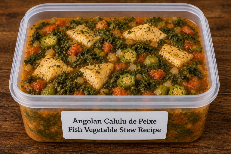 Angolan Calulu de Peixe Fish Vegetable Stew Recipe Storage Tips