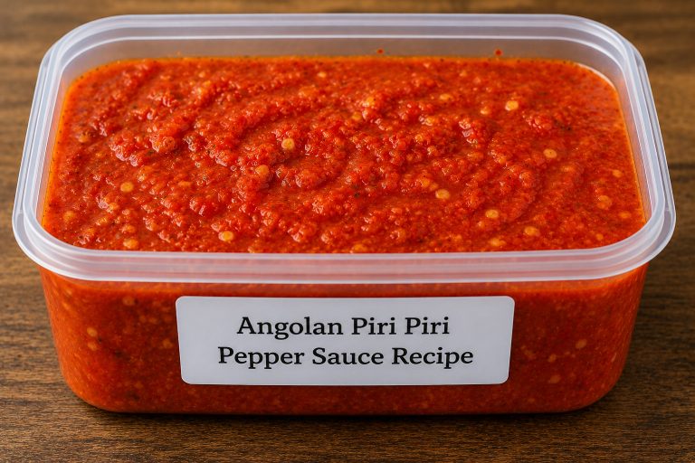 Angolan Piri Piri Pepper Sauce Recipe Storage