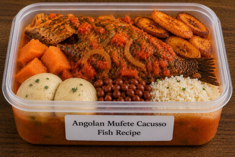 Angolan Mufete Cacusso Fish Recipe Storage