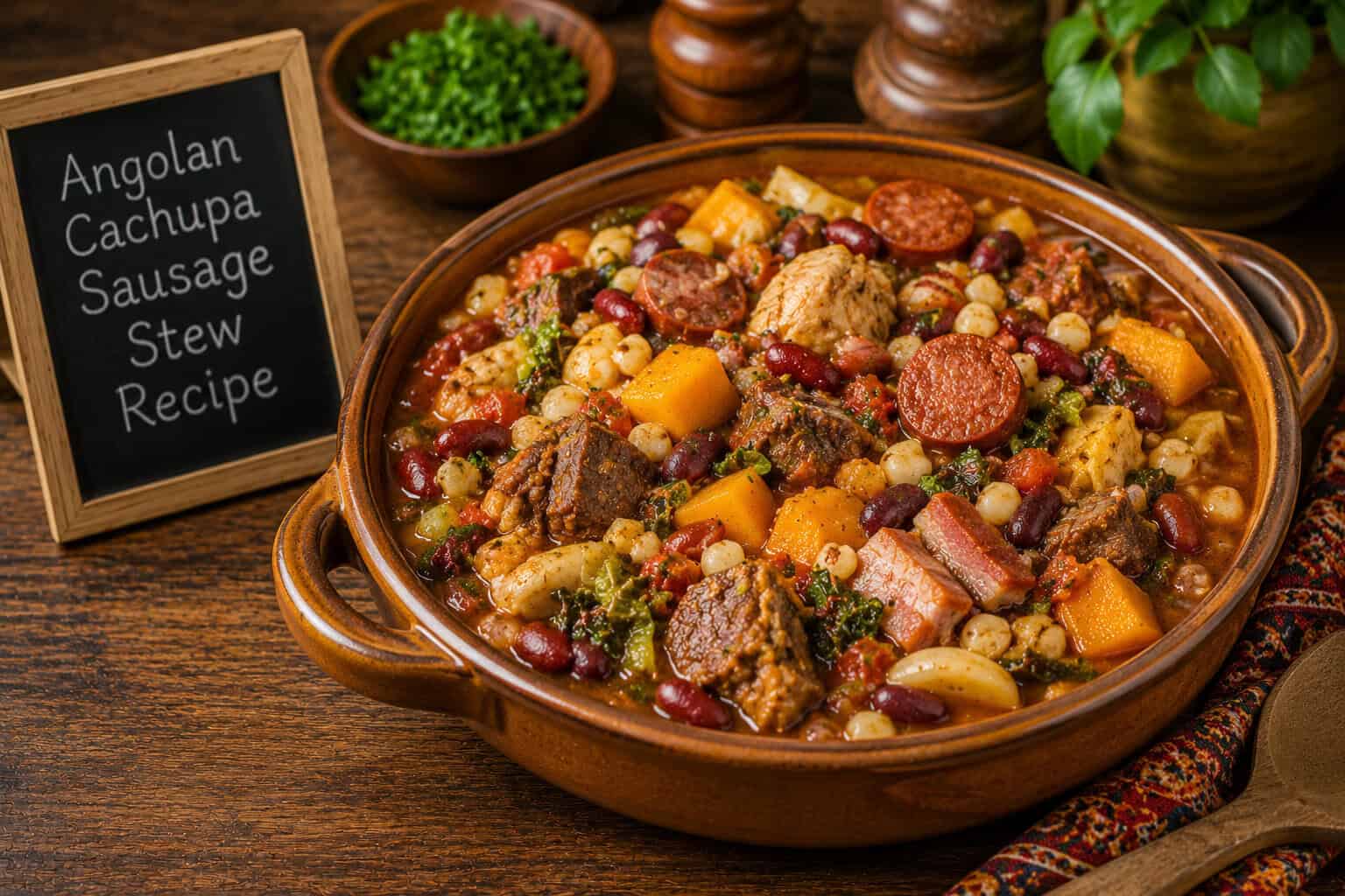 Angolan Cachupa Sausage Stew Recipe