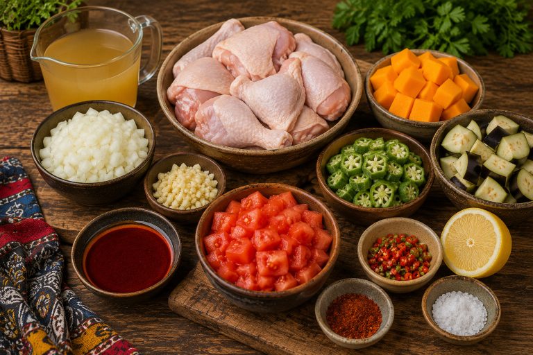 Angolan Muamba de Galinha Recipe Ingredients
