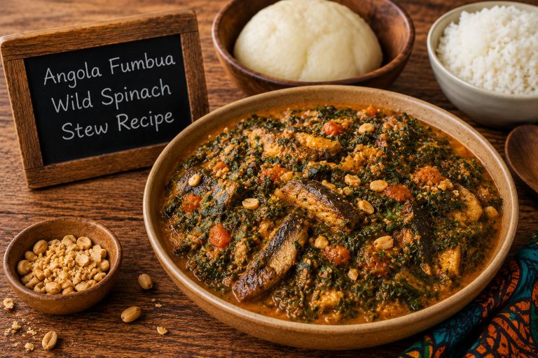 Angola Fumbua Wild Spinach Stew Recipe