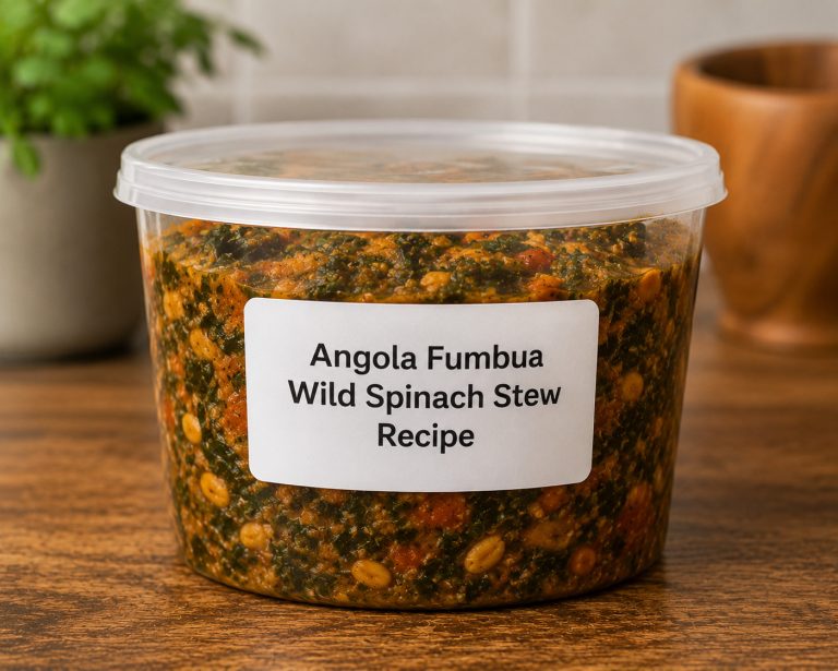 Angola Fumbua Wild Spinach Stew Recipe Storage Tips